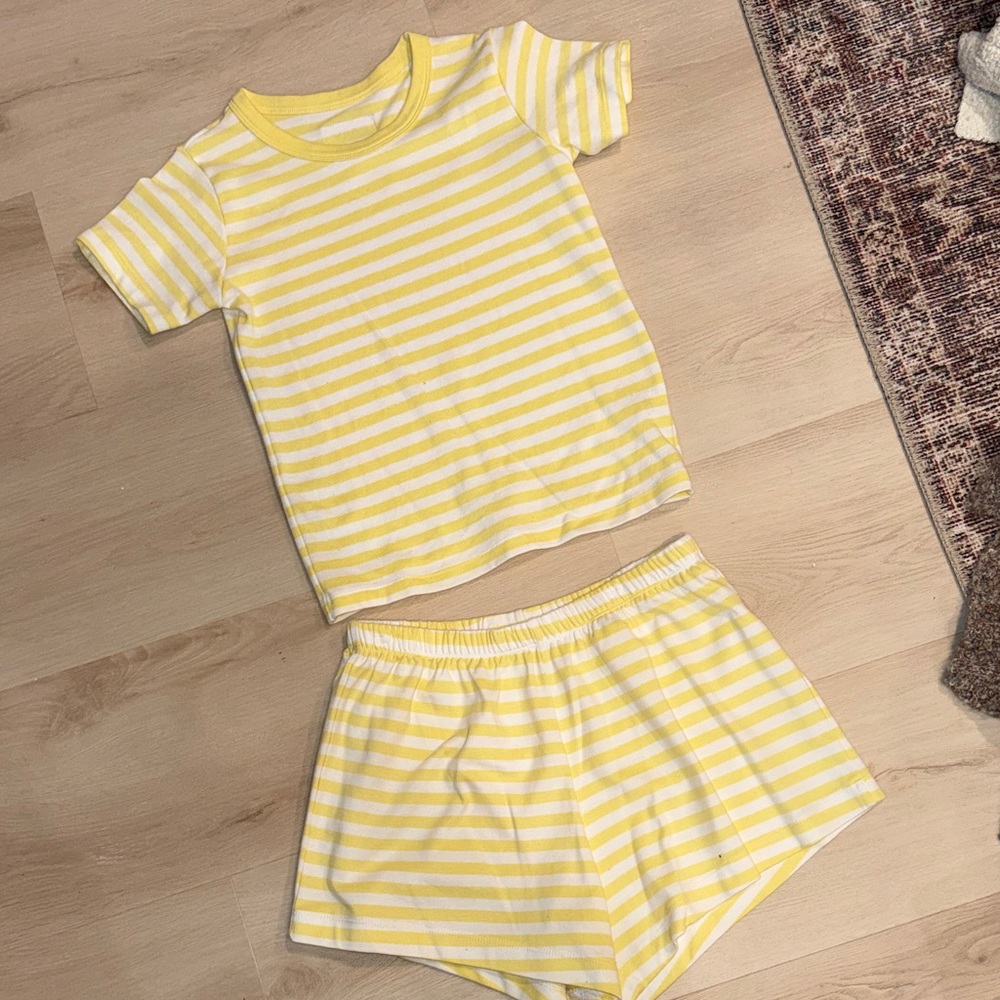 DAILY DRILLS Yellow Striped Set XS/S
